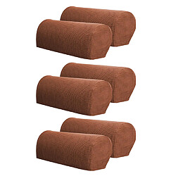 ensemble de 6 accoudoirs de sofa couvre le bras extensible protecteur de meubles café léger Protecteur d'accoudoir de canapé