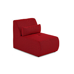 Lisa Design Onyx - fauteuil sans accoudoirs - en tissu mailles 3D Onyx - fauteuil sans accoudoirs - en tissu mailles 3D - Rouge