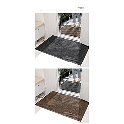 LUUCOZK Tapis de porte avant antidérapant pour entrée intérieure – Noir-60x120cm pas cher