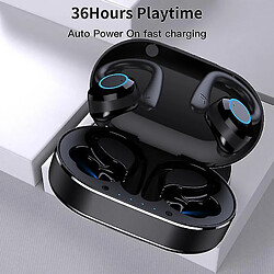 Universal Sans fil 5.0 casque contrôle tactile sport sport étanche bluetooth casque basse stéréo pas cher