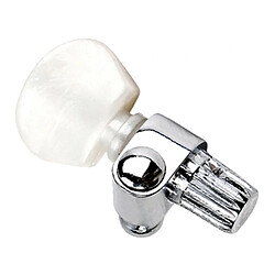 Acheter 6pcs Chrome 5ème Chaîne Tuners Banjo Clés Accs De Remplacement Avec Bouton Perle