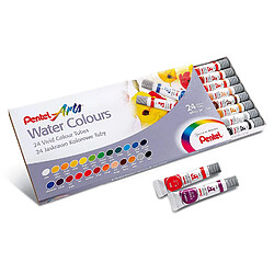 Carlotta Pentel WFRS2?24 aquarelles en tube de 24 couleurs, multicolore 