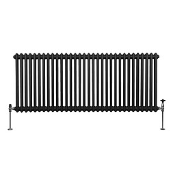 Monstershop Radiateur Traditionnel à Double Colonne – 600 x 1462 mm – Noir