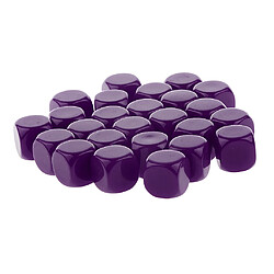 50 Pièces Dés Blanc Opaque D6 pour D u0026 D RPG MTG Party Games Purple + Beige