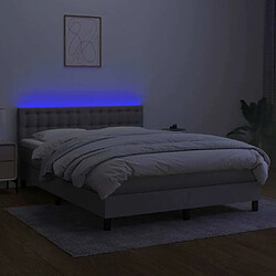 Acheter Sommier à lattes,Cadre à lattes de lit et matelas et LED pour Adulte Gris clair 140x190 cm -MN42793