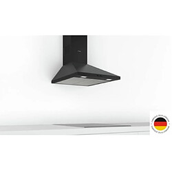 Hotte décorative murale 60cm 360m3/h noir - dwp64bc60 - BOSCH