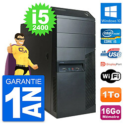 PC Tour Lenovo ThinkCentre M91p Core i5-2400 RAM 16Go Disque 1To Windows 10 Wifi - Occasion