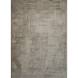 Thedecofactory TEXTURA BLOCKS - Tapis moderne motifs blocs beige 120x170 