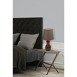 Avis Corep Lampe a poser pied ceramique orange et marron chocolat luminaire