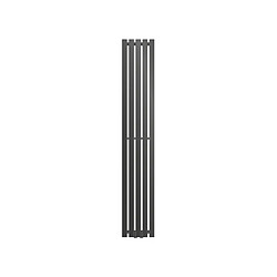 ECD Germany Radiateur Stella Non Électrique - 260 x 1600 mm - Anthracite - Connexion Central - sans Kit de Raccordement - Design Panneau Plat - avec Kit Montage Mural - Sèche-Serviettes Salle de Bain