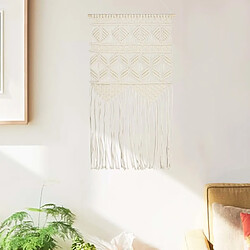 vidaXL Cintre mural en macramé 40x80 cm Coton 