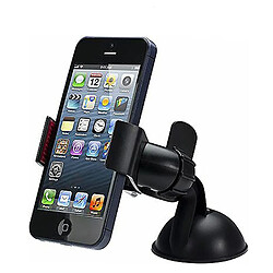 Support de voiture avec ventouse pour téléphone smartphone Couleur Noir - Visiodirect - 