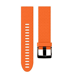 Avis Wewoo Bracelet pour montre connectée Dragonne Fenix 5S en silicone à retrait rapide 20mm Orange