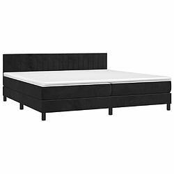 Avis Sommier à lattes et LED,Cadre à lattes de lit avec matelas pour Adulte Noir 200x200 cm -MN77131