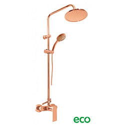 Rav Colonne de douche NIL en laiton rose gold brossé H. 116 cm