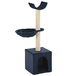 vidaXL Arbre à chat avec griffoirs en sisal 105 cm Bleu