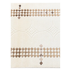 Vidal Tapis de couloir en laine 198x79 beige Darya pas cher