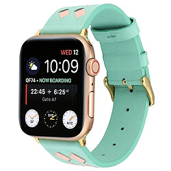 Avis Wewoo Pour Apple Watch Séries 5 et 4 Bracelet en cuir véritable - Modèle tissé - 38 mm - 3 et 2 & 1 - 38 mm Vertrose