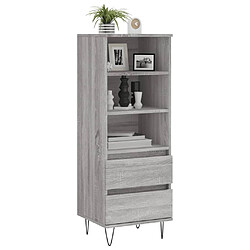 Avis Maison Chic Buffet,Meuble de Rangement,commode pour salon,Cuisine Sonoma gris 40x36x110 cm Bois d'ingénierie -MN34112