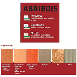 Ripolin - Peinture Abribois Satin (Boiseries extérieures) 2.5 Litres Rouge basque