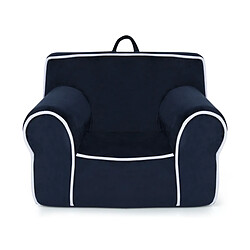 Helloshop26 Fauteuil pour enfant de 0 à 5 ans rembourré avec tissu en velours et éponge de haute qualité chaise pour salle de jeux chambre jardin d'enfants bleu 20_0008589 