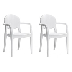 Scab Chaise Lot de 2 faut. Igloo blanc