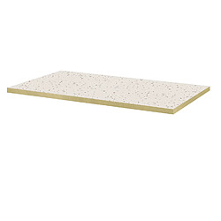 Restootab Plateau 110x70 decor terrazzo cassata chants laiton 