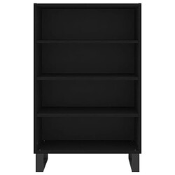 Avis vidaXL Buffet haut noir 57x35x90 cm bois d'ingénierie