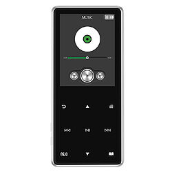 16GB 100H Bluetooth Hifi MP3 MP4 Player Walkman Lossless Recorder Pen Radio FM - argent