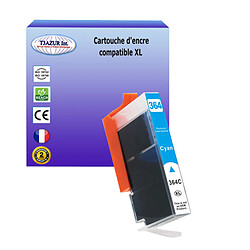 T3Azur Cartouche compatible avec HP PhotoSmart B110c, B110d, B110e, B209, B209a, B209c, C309, C309a, C309g, C309h remplace HP 364XL ( CB323EE ) - Cyan 