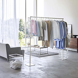 Yamazaki Etendoir à linge d'interieur pliable Tower blanc.