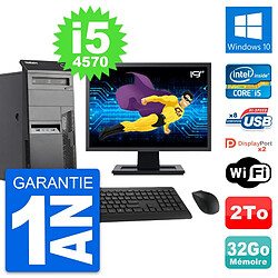 PC Tour Lenovo M83 Ecran 19" Intel i5-4570 RAM 32Go Disque 2To Windows 10 Wifi · Occasion 