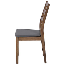 Beliani Chaise de salle à manger Set de 2 Gris MODESTO pas cher