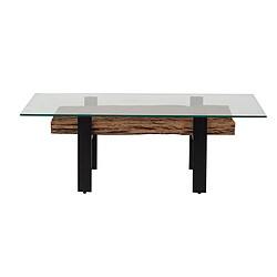 Avis Table Basse Romimex Marron Noir 70 x 45 x 130 cm