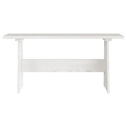 Avis vidaXL Table à manger avec banc REINE blanc bois de pin solide