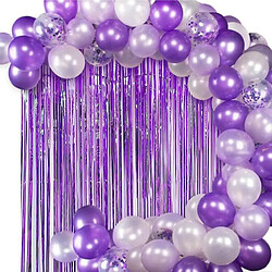 Euro Mega Guirlandes de ballons violets 115 pièces, Kit de Guirlande de Ballon, Fête Mariage Anniversaire