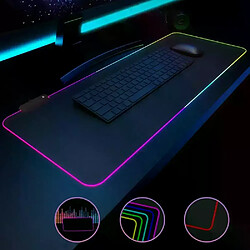 Cfsyls Tapis de souris de jeu RVB étendu grand tapis de souris LED 300*800*3MM pas cher