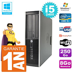 PC HP 6200 SFF Intel i5-2400 RAM 8Go Disque 250Go Graveur DVD Wifi W7 · Occasion 