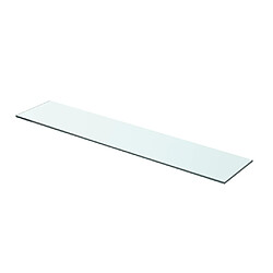 vidaXL Panneau d’étagère Verre transparent 70 x 15 cm 