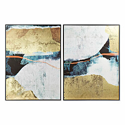 Cadre DKD Home Decor Abstrait (103,5 x 4,5 x 143 cm) (2 Unités)