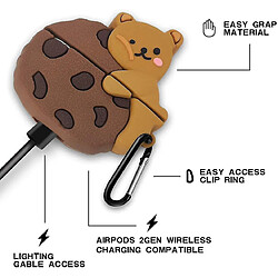 Acheter Universal Cookie Bear AirPods Pro Case, 3D Copier Cartoon Caractoon Protective Soft Silicone AirPods Pro Cover