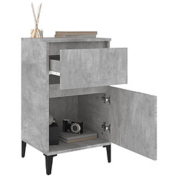 Maison Chic Lot de 2 Tables de chevet,Table de nuit,Table d'appoint pour salon gris béton 40x35x70 cm -MN79166 pas cher