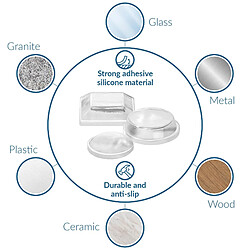 Avis VILSTO Tampons de Meubles Autocollants en Silicone Transparent, Amortissement du Bruit pour Portes, Armoires, Tiroirs, Protecteurs Muraux de Poignée de Porte, Tampons Collants, Bouchons en Caoutchouc, 154 pièces