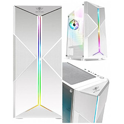 BOITIER PC GAMER blanc CLONE3 ARGB EDITION RGB 2 ventilateurs 6 BAIES inclus SPIRIT OF GAMER TOUR D’ORDINATEUR GAMER 