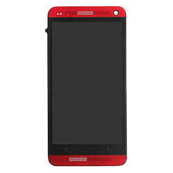 Wewoo Pour HTC One M7 / rouge 801e pièce détachée LCD Affichage + Écran Tactile Digitizer Assemblée avec Remplacement de Cadre