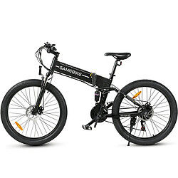 Vélo électrique SAMEBIKE LO26-II-FT - moteur 500W batterie 48V12.5AH autonomie 45KM freins à disque mécaniques - Noir