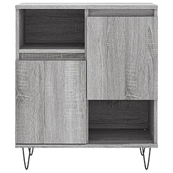 Maison Chic Buffet,Meuble de Rangement,commode pour salon,Cuisine Sonoma gris 60x35x70 cm Bois d'ingénierie -MN74406 pas cher