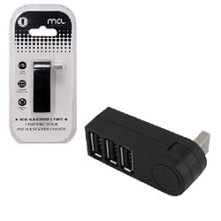 MCL USB 2.0 3 PORT ROTATIVE HUB WITHOUT POWE