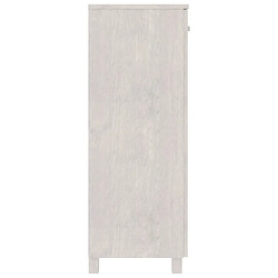 Avis vidaXL Armoire à chaussures HAMAR Blanc 85x40x108 cm Bois de pin