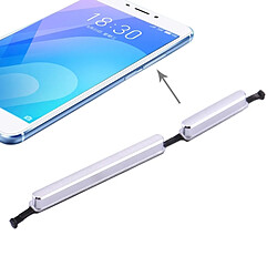 Wewoo Argent pour Meizu M6 Note Pièce détachée Side Keys remplacement 